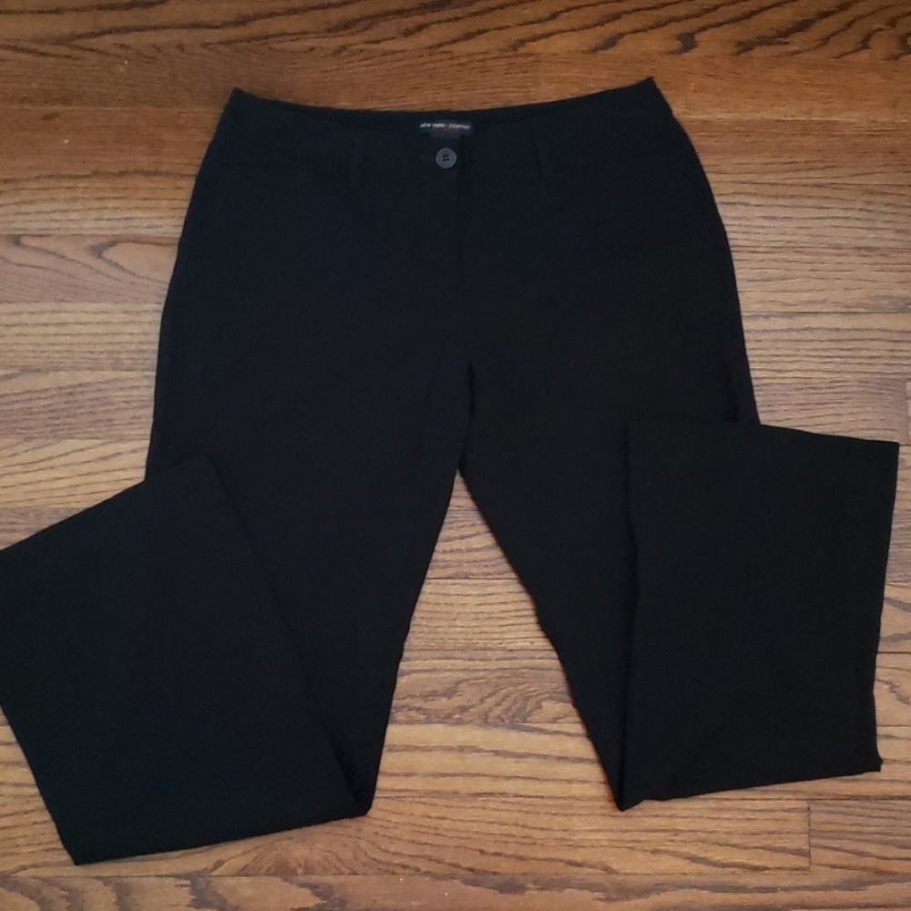 Solid Black Petite Size 6 Dress pants